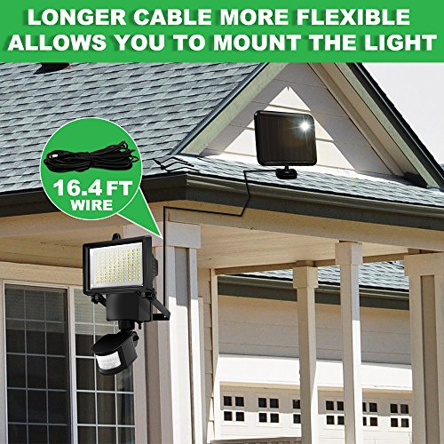 Solar Lights Outdoor, Costech Ultra Bright 90 LED Solar Motion Sensor Lights Outdoor; Wide Angle Illumination/3 Control Dials/Waterproof Solar Security Lights for Outside Wall, Patio, Driveway - Thumbnail 6