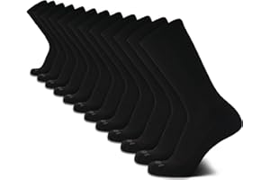 AND1 Mens Crew Socks - 12 Pack Moisture Wicking Cushioned Performance Breathable Athletic Socks for Men (Sizes: 6-12.5)