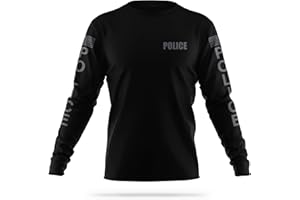 13FA Police Performance Long Sleeve | USA Patriotic Shirt | Durable Breathable Moisture Wicking Law Enforcement Uniform