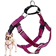 2 Hounds Design Freedom No Pull Dog Harness | Comfortable Control for Easy Walking | Adjustable Dog Harness | Small, Medium & Large Dogs | Made in USA | Solid Colors | 1" MD Raspberry