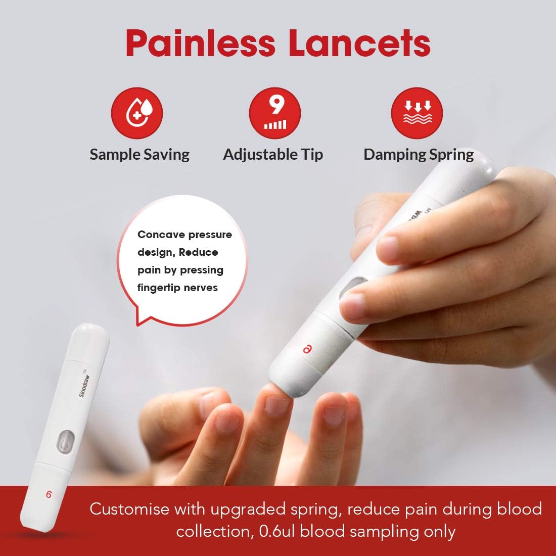 Blood Sugar Tester, Blood Glucose Monitor, Diabetes Testing Kit with Test Strips x 50 and Lancetsx 50 - Image 5