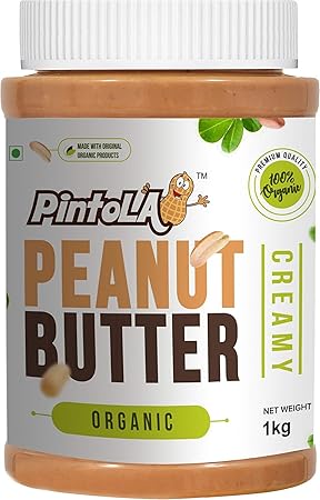 Pintola Organic All Natural Creamy Peanut Butter, 1kg