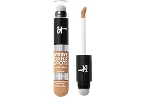 IT Cosmetics Bye Bye Dark Spots Concealer + Brightening Serum – 2% Niacinamide, Hyaluronic Acid & Caffeine - Medium Coverage, Natural Finish, All Skin Types - 0.22 fl oz