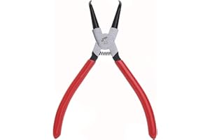 Jetech 7 Inch Bent Internal Snap Ring Pliers - Individually Packed Chrome Vanadium Steel Circlip Pliers for Automobiles, Mowe