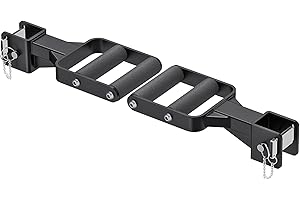 Kipika Y-Shaped Dip Bar for Power Cage with 5/8" or 1" Hole - Dip Bar Attachments for Home Gym - Heavy Duty Power Rack Attachments - Squat Rack Accessories for Strength Training