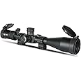 Monstrum Hornet 6-24x50 FFP Rifle Scope | Includes Zero Stop, Scope Level, and Detachable Sunshade