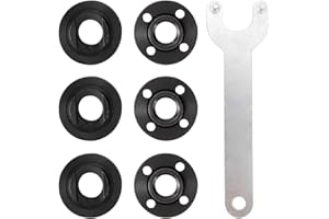 ECOMAID 7Pcs Angle Grinder Flange Nut Wrench Kit Compatible with Dewalt Milwaukee 193465-4 Bosch Black Decker Ryobi Makita 5"