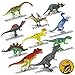 Dinosaur Toys Toy Dinosaurs [18 ITEMS SUPER SET] [USA SELLER] Boys Girls Kids - 3 4 5 + Year Old Age Gift Jurassic Age Park Large Big 2 T Rex, Spinosaurus, Raptor, Egg, Book, Stickers, Playset (6