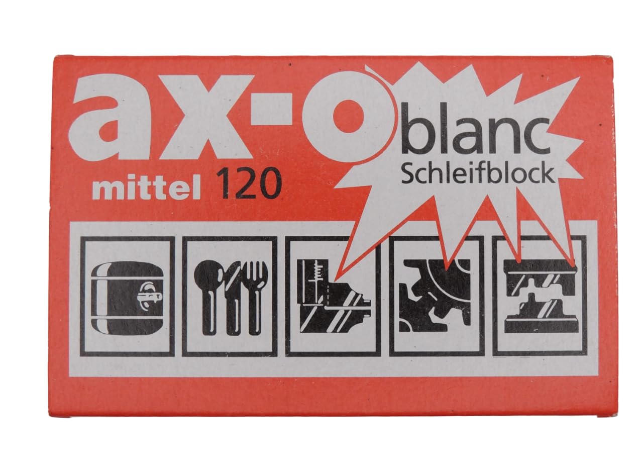 Artifex AX-O 120 Sanding Block for Cleaning Rust Treatment, Scratch Removal, Polishing or Defrosting and Surface Treatment for Many Areas - Automotive, DIY, Home