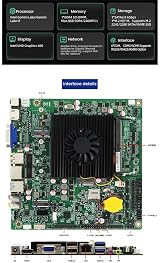 Lodokdre J4125 Mini ITX Motherboard DDR4 SO-DIMM SATA3.0 M.2 NVME SSD Industrial view 6
