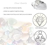 Erliway Clear Quartz Raw Crystals Large 1.25-2 in Healing Stones view 4