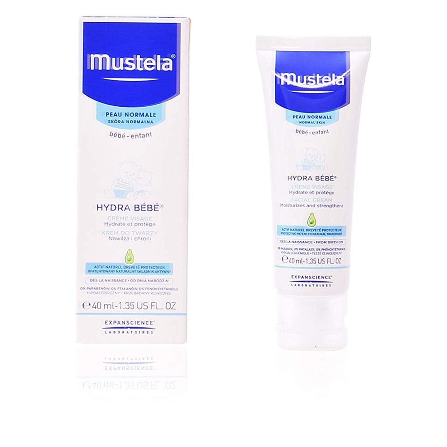 Expanscience Labs Mustela Hydra Baby Face Cream + Case + 40 ml