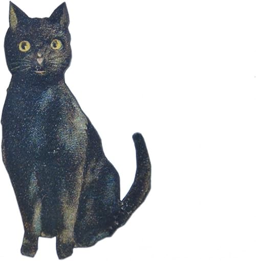 Miniblings Broche Chat Bois Imprime Imprime Sorciere Magie Noir Hauskatez Main Bijoux A La Mode Bouton I Pin Pins Amazon Fr Bijoux