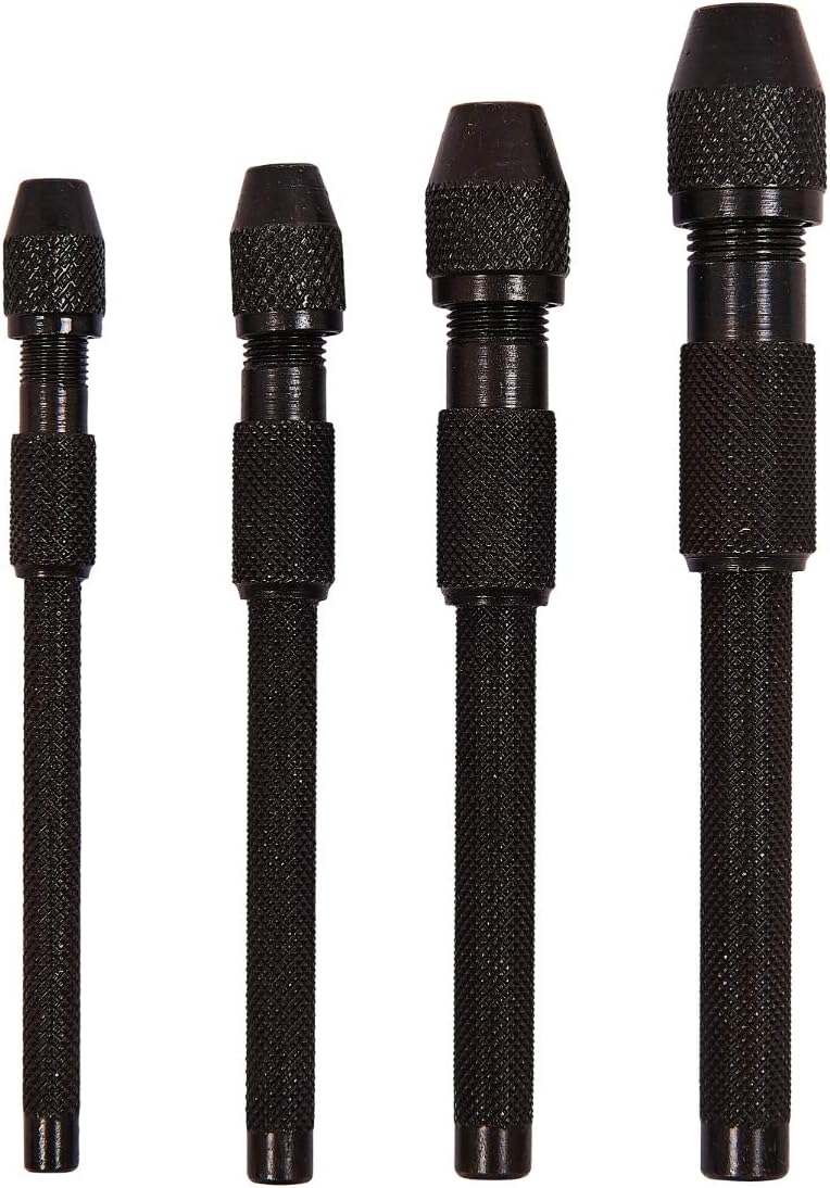Amtech R0281 4 Piece pin vice Set, Transparent