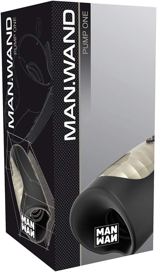MANWAND Pump One Suction Effect Male Stroker 3 Suction Modes & 7 Speeds Heating Function Phthalate-Free Soft Silicone Rechargeable via USB Black - Image 5