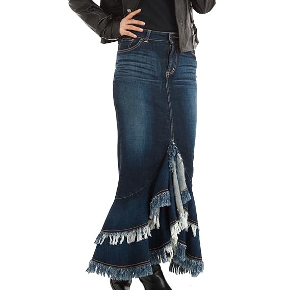 Amazon デニムマーメイドスカート ストレッチデニム スカート 通販