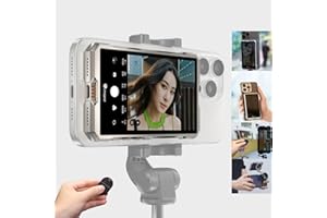 JYYXF Wireless Magnetic Selfie Sreen Display for iPhone/Android with Bluetooth Remote for Vlog Live Streaming 3.97" Rear Camera Viewfinder Fotorgear MS01