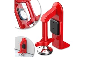 HOMELUVO Portable Alarm Door Stopper - Strong Security Anti Theft Smart Lock for Travel Safety - Front Door Jammer Device for Apartment Hotel Home - No Drill Bottom Door Floor Blocker Brace with Siren