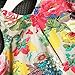 TIFENNY Girls Outfit Clothes Floral Vest T-Shirt+Shorts Pants Set, Clearance! Green