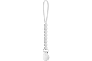 Ryan & Rose Cutie Clip Judy - Pacifier Clip Holder Silicone (Judy, Grey)