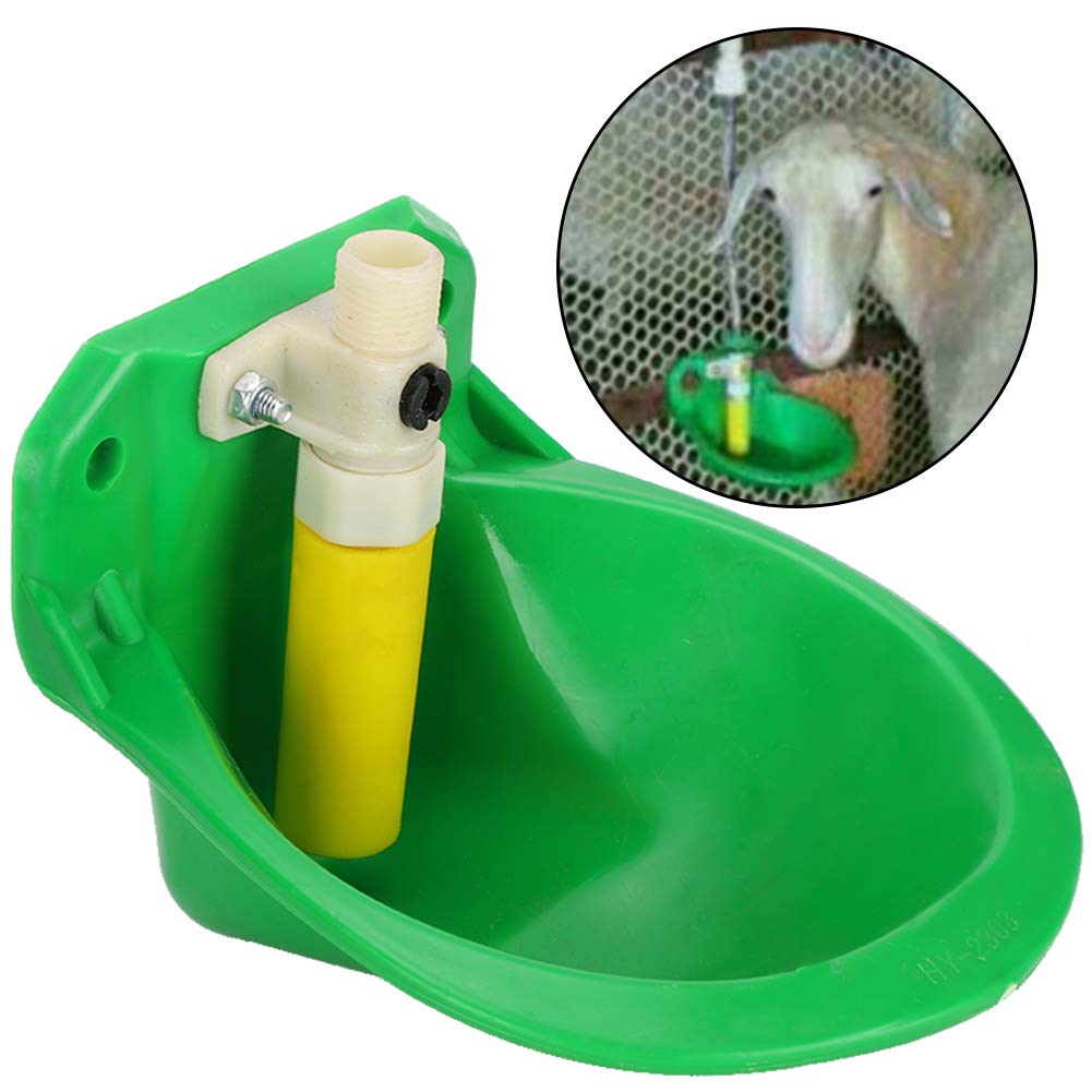 Automatic Plastic Water Bowl and Drinker Cups for Multiple Livestock Animals Including Sheep, Goats, Cattle, Pigs, Calves, Sows, and Dogs