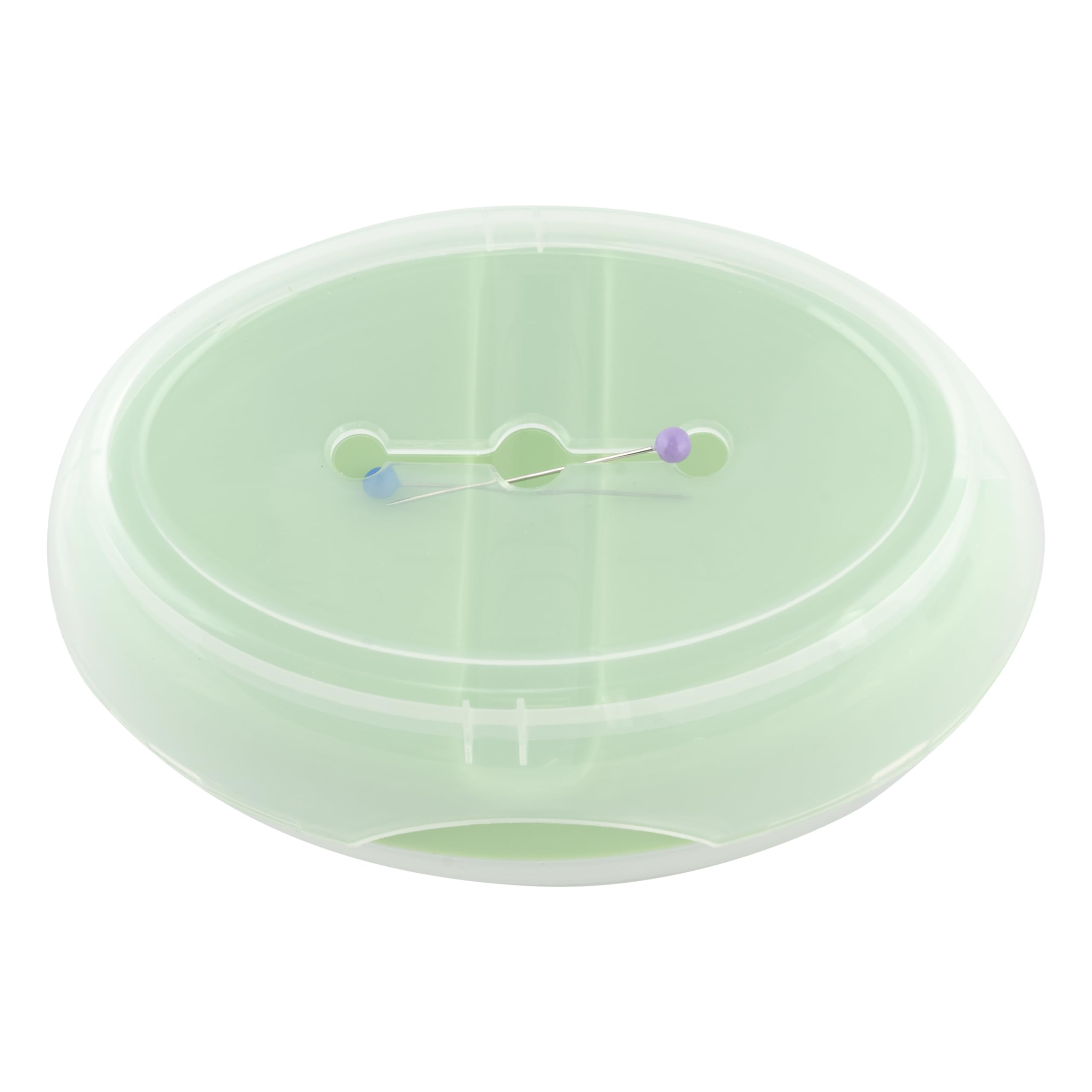 Dritz Ultimate Magnetic, Assorted Colors: Blue, Purple & Green, 1, 15 Ball Pin Caddy
