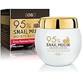 Moisturizer Face Cream with Hyaluronic Acid, 95% Snail Secretion Filtrate Anti Wrinkle Cream for Skin Repair & Tighten, Repair Damage, Promote Regeneration, Intensive Moisturizing, 4.586oz (Snail_3)