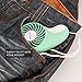 Eobeo Small Pocket Personal Fan Mini Size with 2-Speed Portable Hand Held Electric Cooling for Women Kids Home Office Outdoor Travel Camping Makeup USB Rechargeable Battery Operated (Fashion Green)