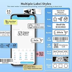 Phomemo D30 Label Maker Machine, Bluetooth Mini