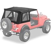 Bestop Supertop Classic Skin Black Denim 5579915 for Jeep CJ7/YJ 1976-1995 | Fits Jeep CJ7, Wrangler YJ, 1976-1995, Black Denim, Clear Windows, For Supertop Classic hardware, 3-Year Warranty