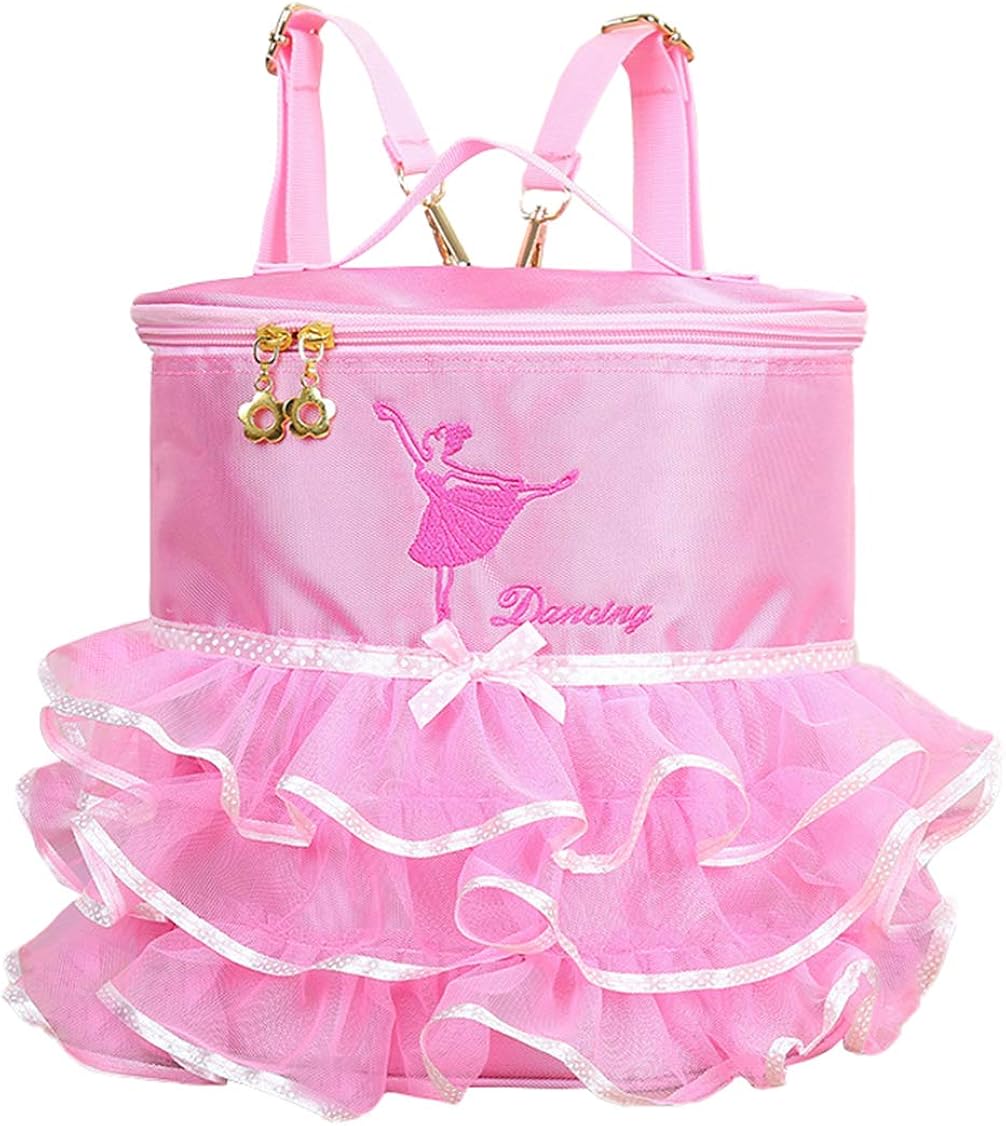 La Vogue Little Girls Ballerina Tutu Dance Bag Kids Pink Princess