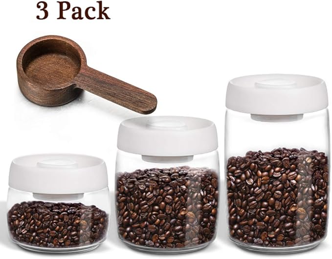 Juegos De Recipientes Para Almacenamiento De Alimentos Y Café Sellados
