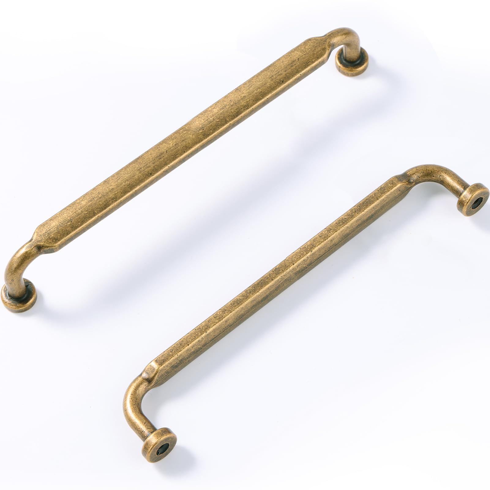 Photo 1 of Vicycmc 5 Inch(128mm) Hole Center Antique Brass Zinc Alloy Solid Cabinet Pulls,Vintage Retro Dresser Cabinet Handles Luxury Cabinet Pull Hardware for Bedroom, Kitchen 6 Pack