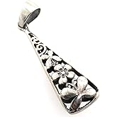 Designer 925 Solid Sterling Silver Filigree Pendant 34mm