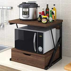 LLF Estante de Almacenamiento de Cocina, Multifuncional, 2 Niveles