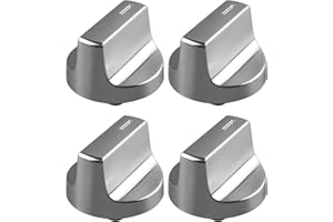 W11418244 Range Knob Compatible with Whirlpool WCE55US0HB00 WCE77US0HS01 WCE77US6HB00, Gas Stove Surface Burner Control Knob 