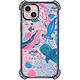 CASETiFY Bounce Case for iPhone 15 Plus [6X Military Grade Drop Tested / 21.3ft Drop Protection/Compatible with Magsafe] - Under The Sea - Clear Black