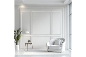 TRAIN2 ART 3 Set Peel and Stick Wall Molding Kit,Premade Self Adhesive Wainscoting Panels,Ready to Assemble Accent Molding Trim for Interior Wall Moulding Decor (24x60in)