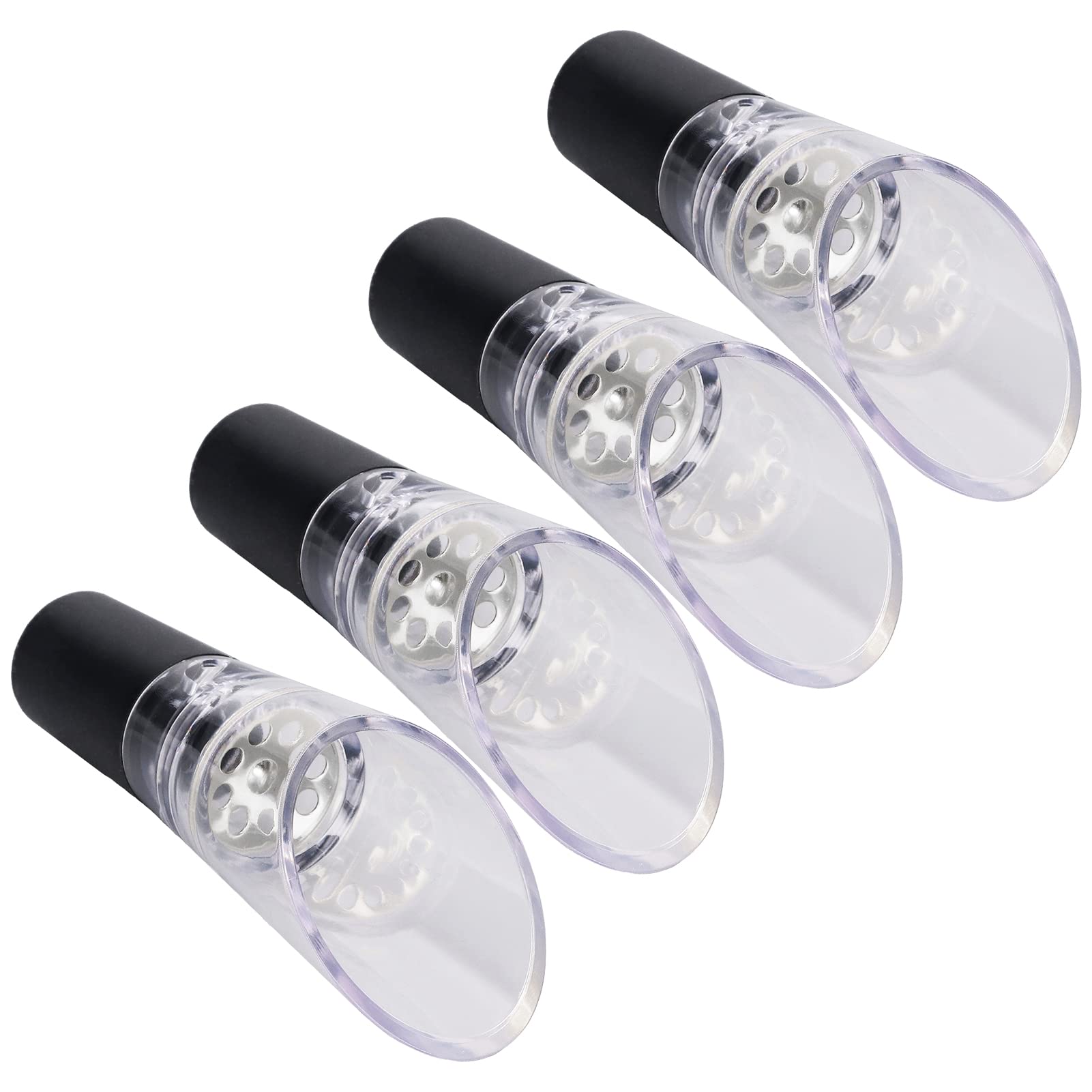 4Pcs Wine Aerator Gift Box Household Bar Spout Bar Accessories Decanter Pourer Fast Wine Pouring Tube Nozzle Wine Set Wine Pourer Alcohol Decanter Aeration Tool Wine Pourers (Silver)