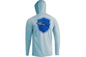 Palmyth Fishing Hoodie for Men Long Sleeve Sun Protection UV UPF 50+ Shirts…