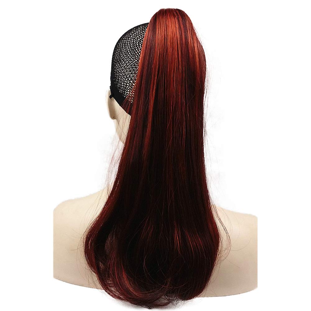 Buy Wiginway Long Straight Dark Red With Highlights Lady Clip In