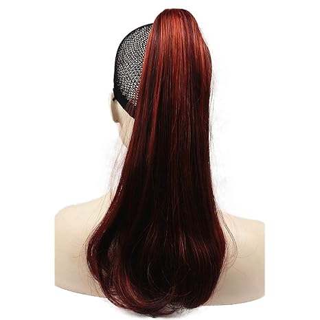 Buy Wiginway Long Straight Dark Red With Highlights Lady Clip In