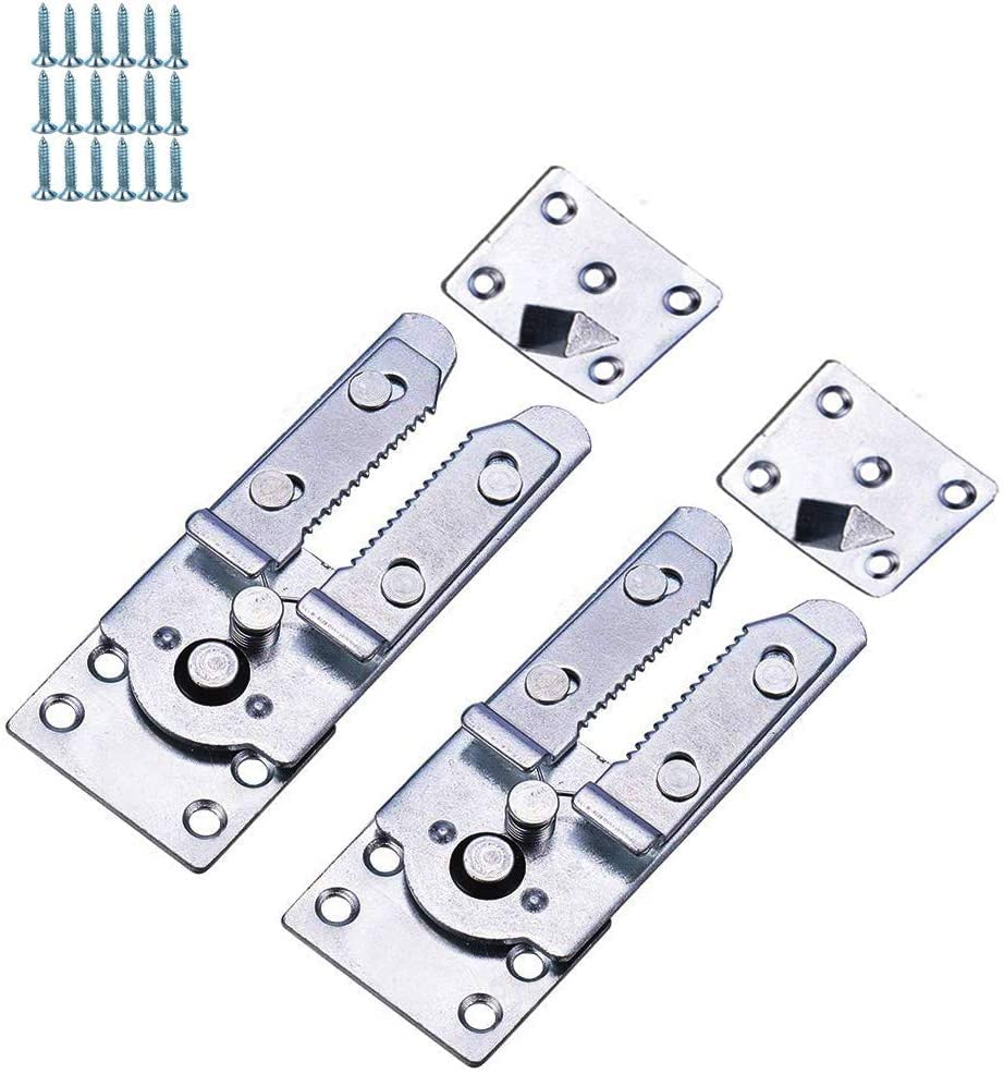 Tiberham Sectional Sofa Connector, 2 Pcs Snap Style Couch Sofa Clips Furniture Connector, Heavy Duty Metal Joint Snap Interlocking Alligator Clip Connecting Bracket