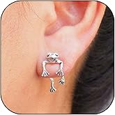 YANCHUN 6 Pairs Cute Animal Bite Earrings for Women 3D Clay Earrings Animal Cartoon Biting Ears Stud Earrings Jewelry Gifts