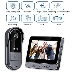Doorbell Camera Wireless with Monitor for