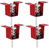 PATIKIL Ceiling Spring Vibration Isolator Hangers, 4 Pack 44lbs Mechanical Vibration Damping Mounts Anti Vibration for A/C Air Processor Bedroom Theater Studio,(HV) Red
