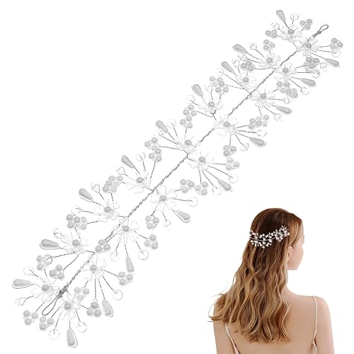 FAIRYGATE Women's Fashion Headbands Silver-Tone Austrian Crystal Wedding Hair Tiara Headband 4916