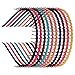 Zhanmai 10 Pieces Unisex Metal Hairband Teeth Comb Hair Hoop Headband Hair Accessories