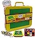 Matty's Toy Stop Brik-Kase Travel, Building, Storage & Organizer Container Case with Building Plate Lid (Holds Approx 2000pcs) - Compatible with All Major Brands (Red, Green & Yellow)