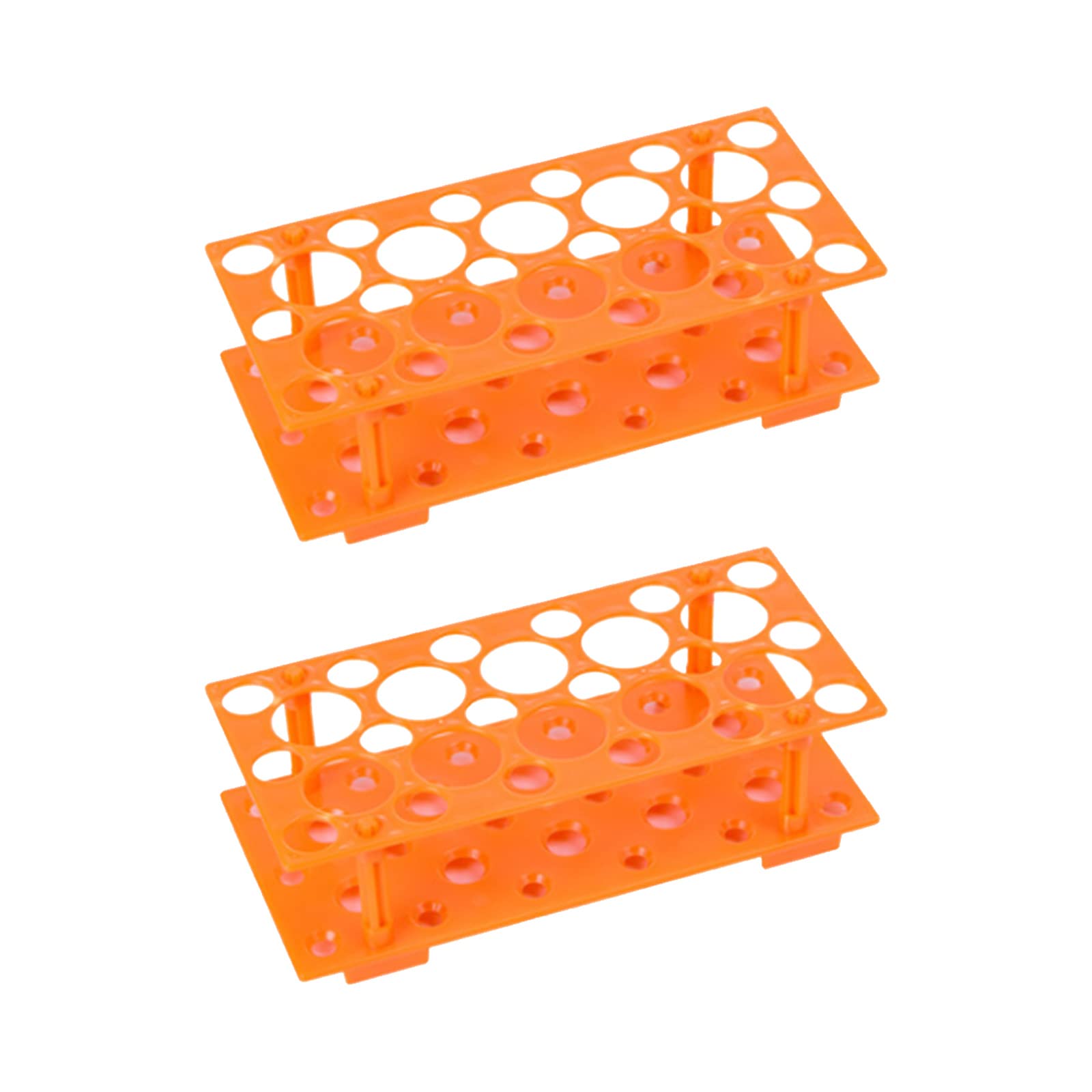 2 Pcs Hole Centrifuge Tube Racks Laboratory Plastic Tube Racks Test Tubes Holders for Laboratory Business Industry Science